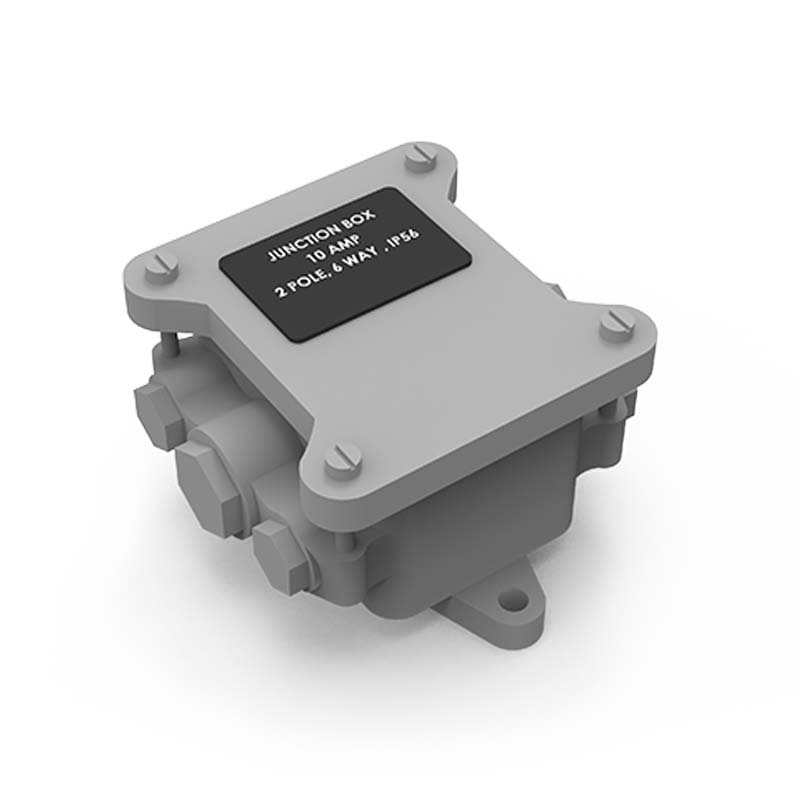 JUNCTION BOX- 10 AMP 2 POLE 6 WAY